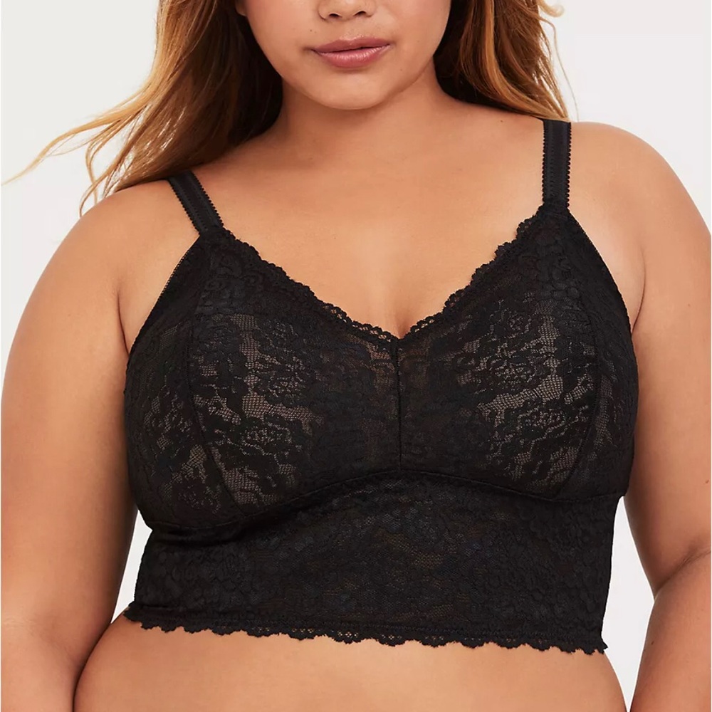 BLACK LACE BRALETTE SIZE 3